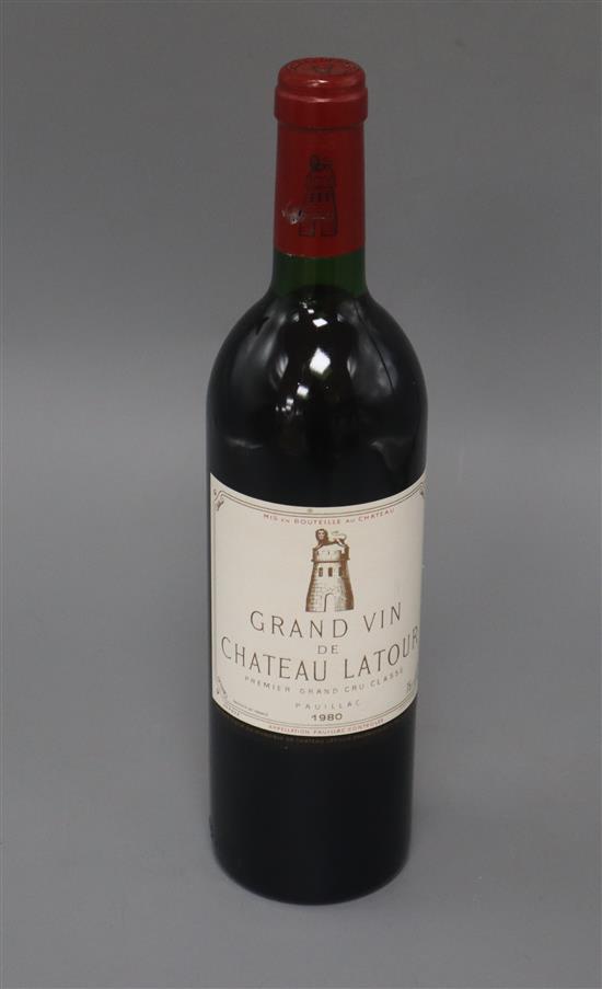 One bottle Chateau Latour 1980